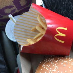 I got my fries are half empty too.. Worse McDonalds ever
