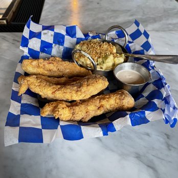The Post Colorado - Boulder - Chicken tenders and green chili mac and cheese. - Breweries Near Me - Boulder, Colorado