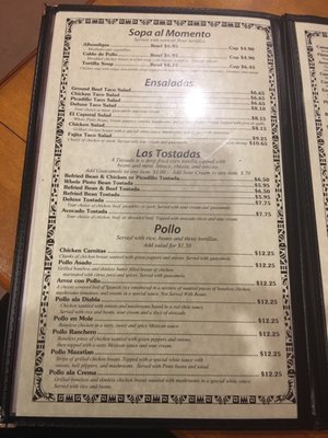 Menu photo 4 Juan's El Caporal Eagle Point, OR