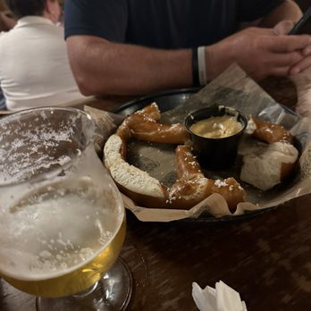 The Pharmacy - Beer cheese pretzel was very good! - Burgers Near Me - Nashville, Tennessee The Pharmacy - Beer cheese pretzel was very good! - Burgers Near Me - Nashville, Tennessee