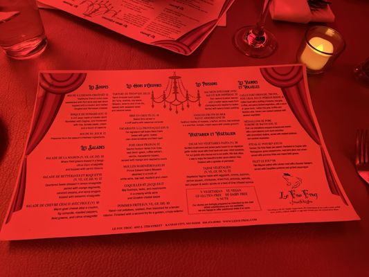 Menu photo 4 Le Fou Frog Kansas City, MO