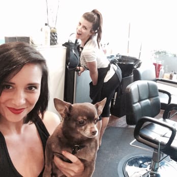 Amanda Lee Hair - My amazing dark hair and the adorable Amanda Lee. And of course my little man, Hank. - Hair Stylists Near Me - West Hollywood, California Amanda Lee Hair - My amazing dark hair and the adorable Amanda Lee. And of course my little man, Hank. - Hair Stylists Near Me - West Hollywood, California