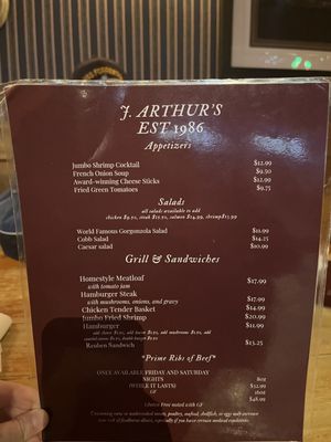 Menu photo 4 J Arthur's Restaurant Maggie Valley, NC Menu photo 4 J Arthur's Restaurant Maggie Valley, NC