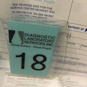 Diagnostic Laboratory Services - Don't forget your #!! - Laboratory Testing Near Me - Honolulu, Hawaii