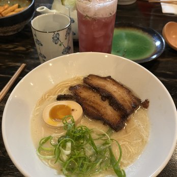 Okiboru Tsukemen & Ramen - Tonkotsu and Afternoon Delight cocktail - Noodles Near Me - Duluth, Georgia