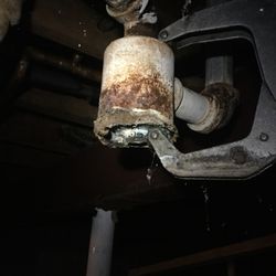 Capital City Home Inspections - DYI is always creative....notice the jaw clamp in this drum trap? LOL