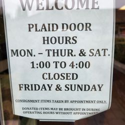 St Timothy's Plaid Door - Hours
