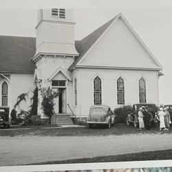 Immanuel Lutheran Church & School - A Francis Allen Ellis photo of Emmanuel Lutheran Church in Macomb, Michigan in either 1937 or 1939.