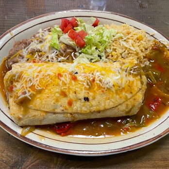Tenampa - Chicharrones burrito w/ rice and beans - New Mexican Cuisine Near Me - Albuquerque, New Mexico