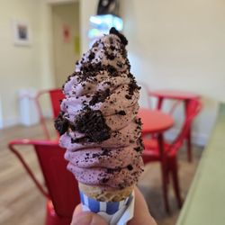 Mr. Henry’s Real Fruit Ice Cream - Raspberry with Oreos