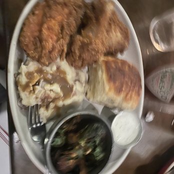 Culinary Dropout - Fried Chicken & Buttermilk Biscuit* Gochujang Brussels Sprouts Mashed potatoes - New American Near Me - Austin, Texas Culinary Dropout - Fried Chicken & Buttermilk Biscuit* Gochujang Brussels Sprouts Mashed potatoes - New American Near Me - Austin, Texas