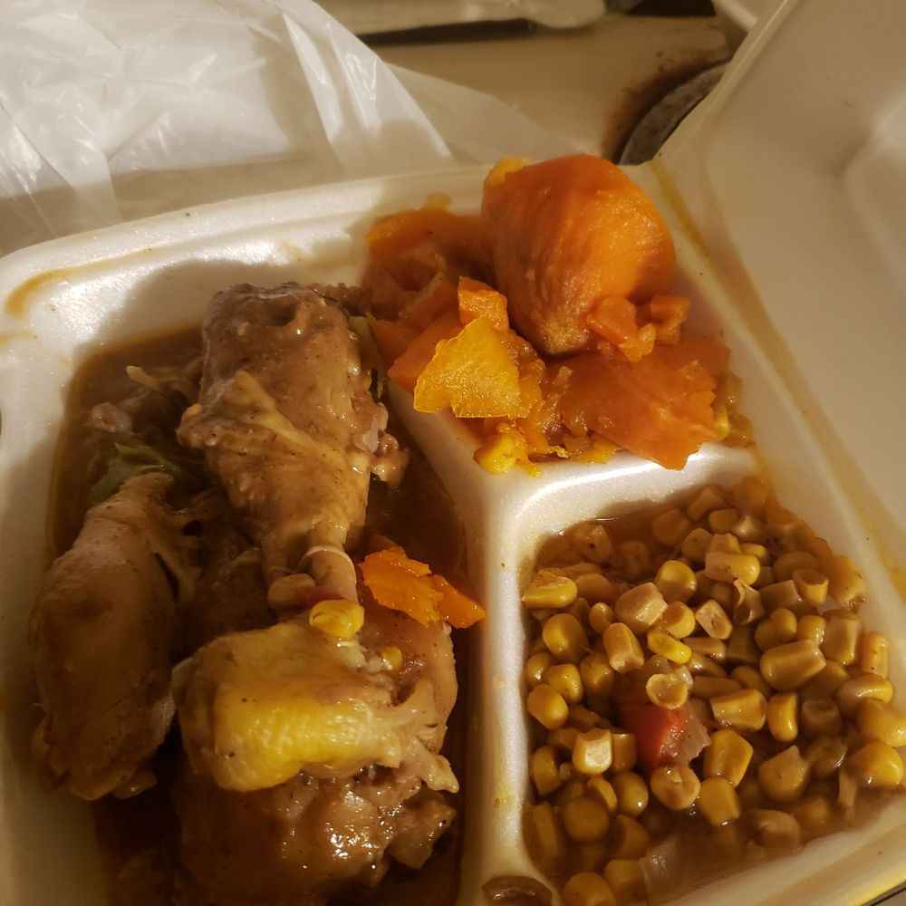 Mikki's Soul Food Cafe - Plate 1 Ordered Smothered Baked Chicken Cornbread dressing and Candies Yams Received 3 Drum sticks, Corn and Yams - Soul Food Near Me - Houston, Texas Mikki's Soul Food Cafe - Plate 1 Ordered Smothered Baked Chicken Cornbread dressing and Candies Yams Received 3 Drum sticks, Corn and Yams - Soul Food Near Me - Houston, Texas