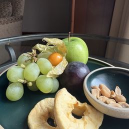 in our room upon arrival (there was more before I took a picture)