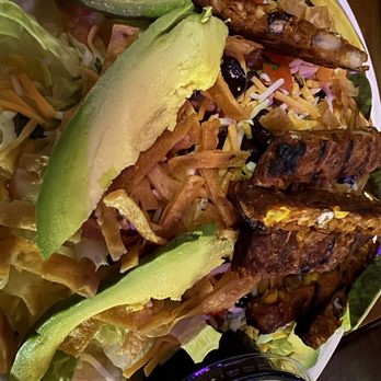 Sully's House - Southwest Salad with black bean burger on top - Sports Bars Near Me - Chicago, Illinois
