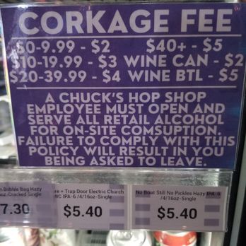 Chuck's Hop Shop - Corkage fee - Beer, Wine & Spirits Near Me - Seattle, Washington Chuck's Hop Shop - Corkage fee - Beer, Wine & Spirits Near Me - Seattle, Washington