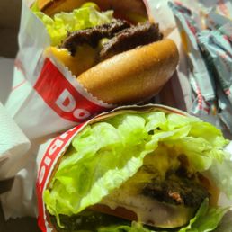 Double double protein style animal style   Double Double no onion no pickle add diced yellow chili's   And fry light   Soooo goood!