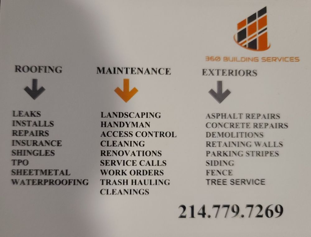 Slide of 360 building Services