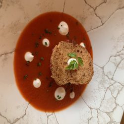Le 7 - Gaspacho poivron fraise