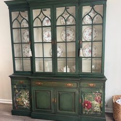 A Brush of Color Vintage Finds & Furniture Redesigned - China Hutch refinished by Shannon at A Brush of Color