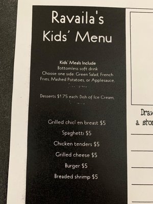 Menu photo 1 Ravaila's Blairsville, PA Menu photo 1 Ravaila's Blairsville, PA