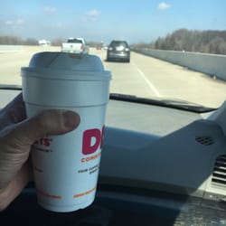 Dunkin' - What's missing on this large coffee w creme sugar? That's right... The damn game piece.