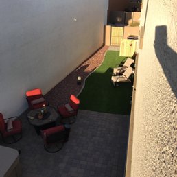 This is my yard with 'Jesse Red' one-inch....