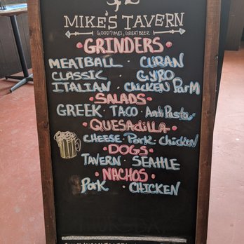 Mike's Tavern - Blackboard menu. - Pubs Near Me - Cle Elum, Washington
