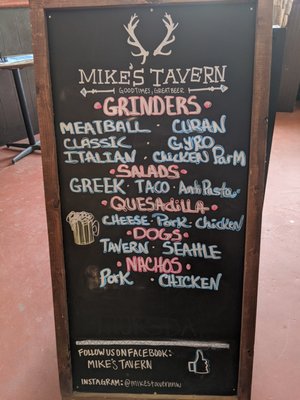 Menu photo 5 Mike's Tavern Cle Elum, WA