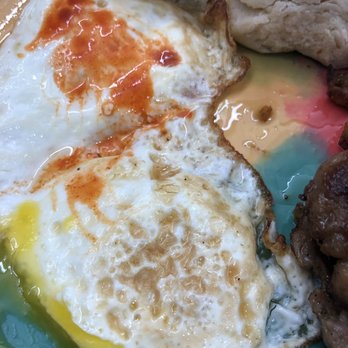 The Breakfast Klub - I eggs sitting in oil and water - Southern Near Me - Houston, Texas