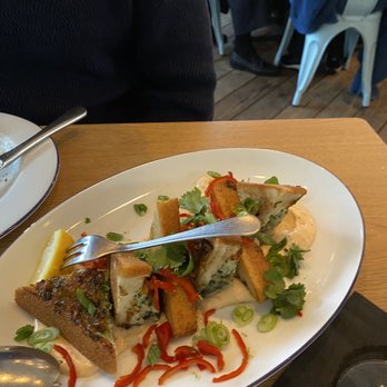 Herb & Sea - Shrimp toast! Excellent!! - Seafood Near Me - Encinitas, California Herb & Sea - Shrimp toast! Excellent!! - Seafood Near Me - Encinitas, California