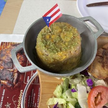El Coqui Restaurant - Mofongo con Pernil - Puerto Rican Near Me - San Antonio, Texas