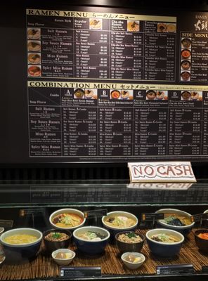 Photo of Hokkaido Ramen Santouka - Arlington Heights, IL, US. It is easier to pay with credit card vs cash.