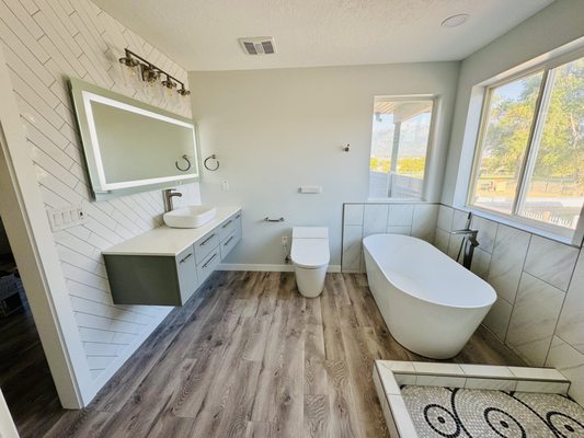 Bathroom Remodeling - Our expert team specialized in creating a personalized space that reflected Annette's unique style and enhanced her daily life.