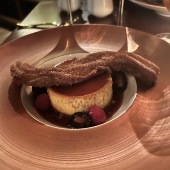 Bettini Restaurant - Churro, berries and flan - New American Near Me - Edgartown, Massachusetts Bettini Restaurant - Churro, berries and flan - New American Near Me - Edgartown, Massachusetts