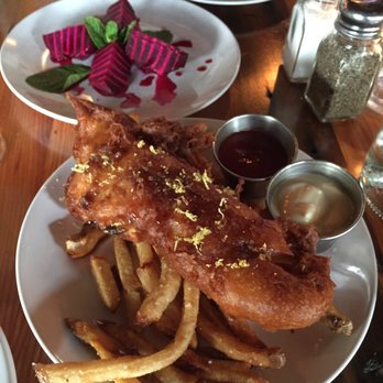 Tabor Tavern - Awesome happy hour fish and chips, beet Napoleon in the back - New American Near Me - Portland, Oregon Tabor Tavern - Awesome happy hour fish and chips, beet Napoleon in the back - New American Near Me - Portland, Oregon