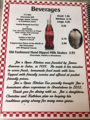 Menu photo 4 Jim's Open Kitchen Solon, OH