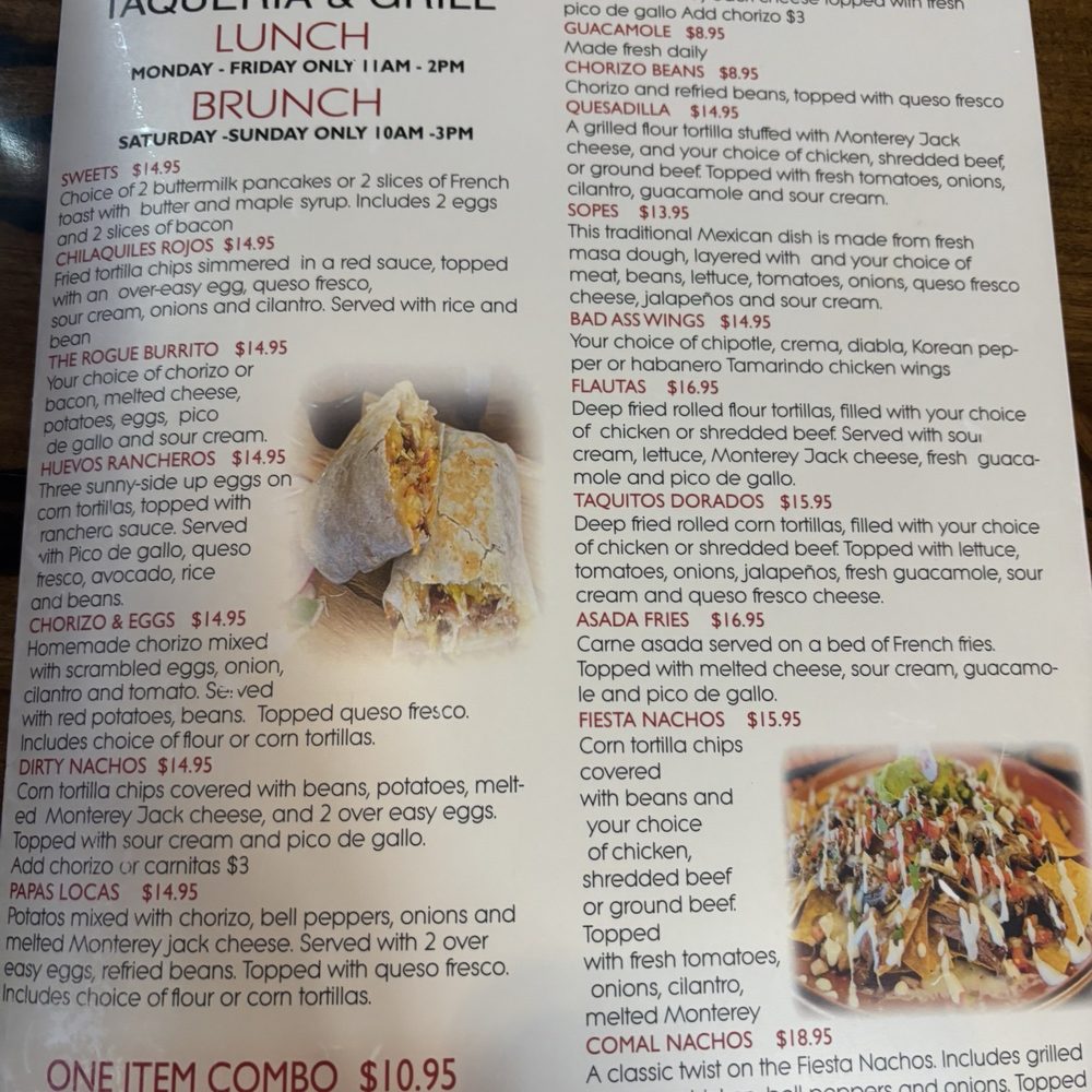 El Comal Taqueria And Grill - Menu 6/28/25 - Tacos Near Me - Phoenix, Oregon