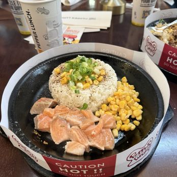 Pepper Lunch - Salmon plate! - Teppanyaki Near Me - Stanton, California Pepper Lunch - Salmon plate! - Teppanyaki Near Me - Stanton, California