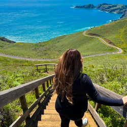 Hawk Hill - Appreciating this view!