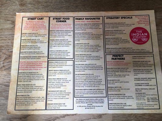 Menu photo 2 The Indian Streatery Birmingham, XWM Menu photo 2 The Indian Streatery Birmingham, XWM
