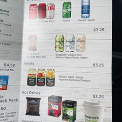 Frontier Airlines - In-flight menu (August 2022)
