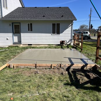 JO’s Concrete Work - A patio squared off with the house - Masonry/Concrete Near Me - Mathis, Texas