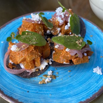 Tacovision - Golden Beet Tostada - Tacos Near Me - New York, New York Tacovision - Golden Beet Tostada - Tacos Near Me - New York, New York