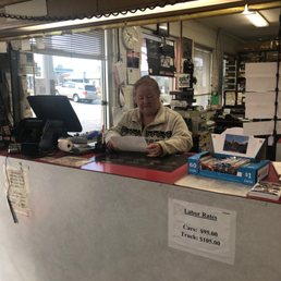 Theresa working hard to provide excellent customer service