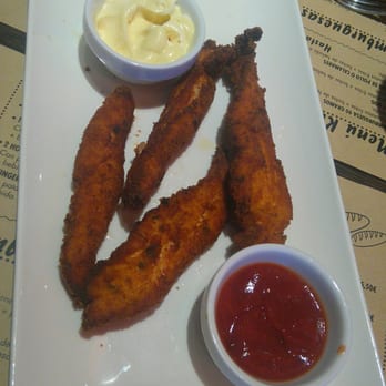 La Miga Valdespartera - Finger de pollo con salsa barbacoa y de mostaza dulce - Burgers Near Me - Zaragoza, Z La Miga Valdespartera - Finger de pollo con salsa barbacoa y de mostaza dulce - Burgers Near Me - Zaragoza, Z