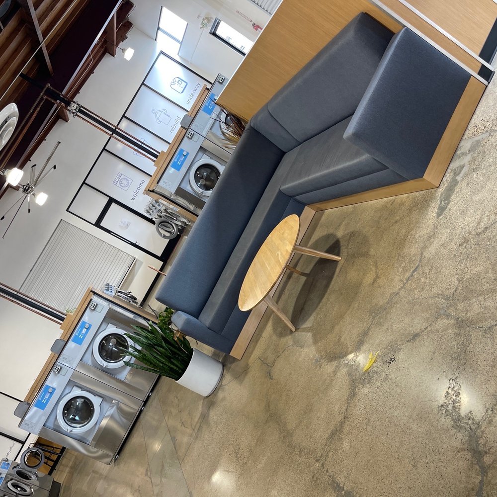 Lucy's Laundry - One of the super cute sofas - Laundromat Near Me - Costa Mesa, California Lucy's Laundry - One of the super cute sofas - Laundromat Near Me - Costa Mesa, California