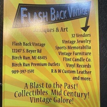 Flash Back Vintage - Here's their info - Used, Vintage & Consignment Near Me - Birch Run, Michigan Flash Back Vintage - Here's their info - Used, Vintage & Consignment Near Me - Birch Run, Michigan