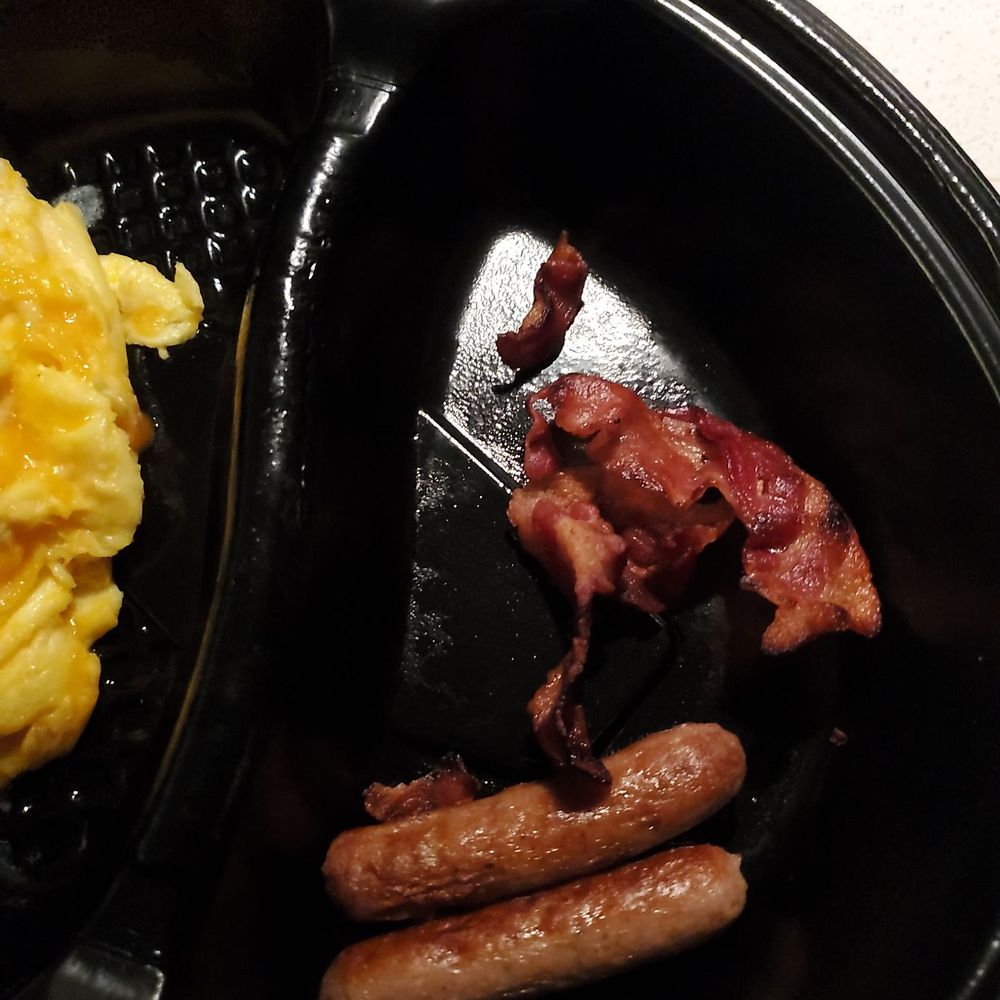 Denny's - Grand slam and a half of a slice of bacon really..... French Toast Slam - American Near Me - Eugene, Oregon Denny's - Grand slam and a half of a slice of bacon really..... French Toast Slam - American Near Me - Eugene, Oregon