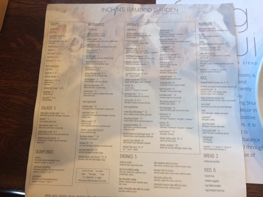 Menu photo 4 Inchin's Bamboo Garden Morrisville, NC Menu photo 4 Inchin's Bamboo Garden Morrisville, NC