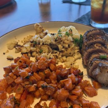 Hg Sply - Seared tuna with coconut cauliflower and SWEET POTATO HASH. - New American Near Me - Fort Worth, Texas